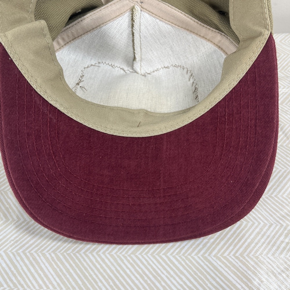 Vintage Cotton Brand Butterfly Embroidered Logo Cap Hat Adj. Mens Made USA - Picture 8 of 11